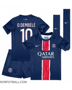 Billige Fotballdrakt Paris Saint-Germain Ousmane Dembele #10 Replika Hjemmedraktsett Barn 2024-25 Kortermet (med bukser)